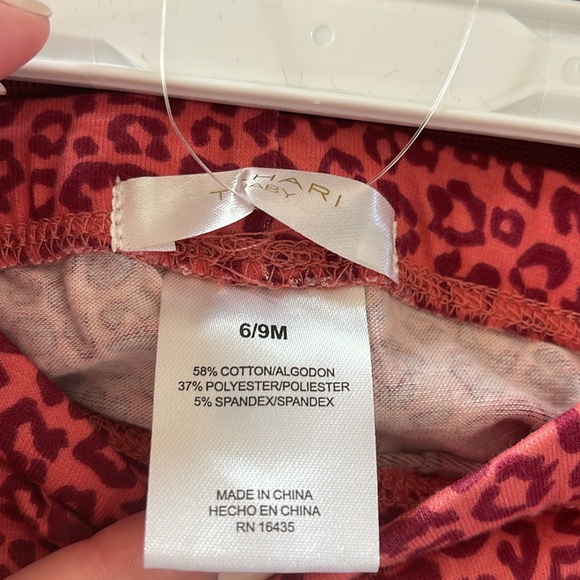 NWT Tahari Baby 3 Piece Set Faux Fur Leopard Ruffle Jacket Onesie 6/9 Months - Picture 7 of 10